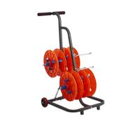 Supporto For Bobine Di Filo, Distributore Di Cavi Con Ruota, Carrello Porta Bobine Di Filo Elettrico Con Vassoio Portaoggetti, Utensili For Estrazione Fili(Without tool box,4 reel)