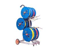 Supporto For Bobine Di Filo, Supporto For Bobine Di Filo Di Acciaio Laminato A Freddo, Carrello For Bobine Di Filo For Impieghi Gravosi Da 4/6 Aste(6 Rods Wire)