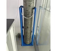 Supporto for bombola di gas for impieghi gravosi - Supporto for bombola alto 80/100 cm, 1 pz.(Single Bottle 32cm)