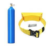 Supporto for bombola di ossigeno a parete con cinghie regolabili - Staffa in ABS for lo stoccaggio sicuro delle bombole nelle scuole(Yellow)