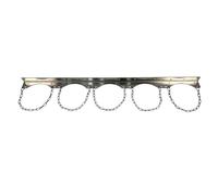 Supporto for bombola di ossigeno a parete da 1 pezzo - Staffa for bombola in acciaio for lo stoccaggio sicuro di azoto, argon, propano e altro(5 Bottle - 125cm)