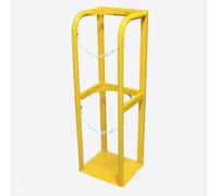 Supporto for bombola di ossigeno con catene - Supporto for bombola di gas resistente da montare sul pavimento for case di cura, ospedali, 1 pz.(Length 30cm)