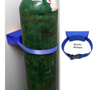 Supporto for bombola di ossigeno con montaggio a parete in plastica ABS for bombole di gas multicolore(Blue)