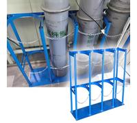 Supporto for bombola di ossigeno da 40 litri - Supporto for bombola di gas in acciaio resistente con catena regolabile(27cm 127cm wide)