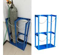 Supporto for bombola di ossigeno da 40 litri - Supporto for bombola di gas in acciaio resistente con catena regolabile(27cm 65cm wide)