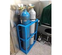 Supporto for bombola, scaffale porta bombola di gas indipendente e resistente, for bombole di ossigeno/bombole di propano/bombole di CO2/bombole di azoto