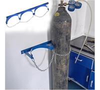 Supporto for bombole a parete (con catena di sicurezza) Supporto for bombole fisso in acciaio for laboratori/ospedali(Inlet 10.6 in - 37.4x7.9 in)