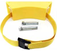 Supporto for bombole a parete con cinghie, supporto fisso for bombole di gas in plastica ABS leggera(Yellow)