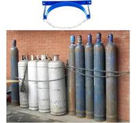 Supporto for bombole da parete blu, supporto for bombole in acciaio for laboratori scolastici(13.8x7.9 in/35x20cm)