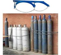 Supporto for bombole da parete blu, supporto for bombole in acciaio for laboratori scolastici(25.6x7.9 in/65x20cm)