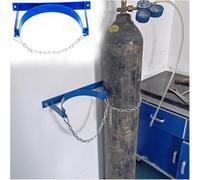 Supporto for bombole di gas a parete con catena protettiva, staffa di fissaggio for bombole di gas in acciaio(13.8x7.9 in)