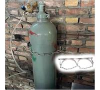 Supporto for bombole di gas a parete in acciaio adatto for case di cura/pronto soccorso, supporto leggero for bombole di gas(2 Bottles(23.6 in))