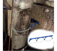 Supporto for bombole di gas blu for uso domestico con catena regolabile, supporto for bombole for ospedali/fabbriche e laboratori(3 Bottles-37.4x7.9 in/95x20cm)