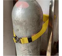 Supporto for bombole di gas da parete for pronto soccorso, supporto leggero for bombole con cinghie regolabili(Yellow,9.4 inches(2 pc))