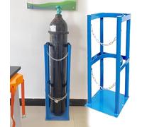 Supporto for bombole di gas, supporto for bombole di gas for laboratorio ospedaliero, installazione a pavimento con catena e viti(1 Bottle - 31cm (12 1/5"))