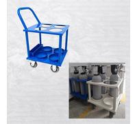 Supporto for bombole di ossigeno, carrello porta a 4 ruote, 6,99(Blue,4 slots)