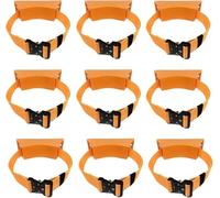 Supporto for bombole di ossigeno e acetilene con viti/cinghie for lo stoccaggio e l'organizzazione delle bombole(Orange,9pcs)