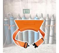 Supporto for bombole di ossigeno e acetilene con viti/cinghie for lo stoccaggio e l'organizzazione delle bombole(Orange,1pc)