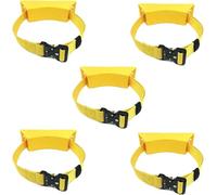 Supporto for bombole di ossigeno e acetilene con viti/cinghie for lo stoccaggio e l'organizzazione delle bombole(Yellow,5pcs)