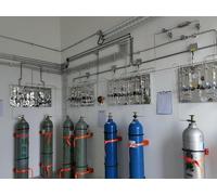 Supporto for bombole di ossigeno e acetilene con viti/cinghie for lo stoccaggio e l'organizzazione delle bombole(Yellow,1pc)