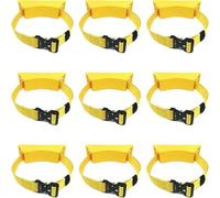 Supporto for bombole di ossigeno e acetilene con viti/cinghie for lo stoccaggio e l'organizzazione delle bombole(Yellow,9pcs)