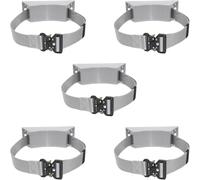 Supporto for bombole di ossigeno e acetilene con viti/cinghie for lo stoccaggio e l'organizzazione delle bombole(Grey,5pcs)
