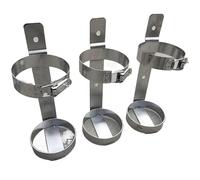 Supporto for bombole di ossigeno for applicazioni sanitarie da 2 pezzi - Supporto in metallo for montaggio a parete o a pavimento for bombole di ossigeno e acetilene(Medium)