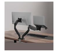 Supporto for braccio meccanico computer sospeso schermo desktop vassoio di sollevamento a sbalzo doppio due in uno(Black)