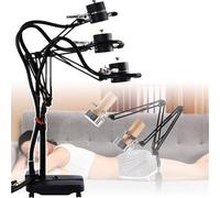 Supporto for bruciatore for massaggio elettrico con moxibustione, supporto for bruciatore for bastoncini di moxa, con ruote a 360° e braccio rotante, regolazione della posizione di moxibustione(B)