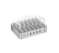 Supporto for caricabatterie PD multi USB universale da 72 W a 6 porte for 16 15 14 13, stazione di ricarica rapida QC3.0,Distribuzione intelligente dell'energia