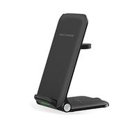 Supporto for caricabatterie wireless 30W 3 in 1 for auricolare for orologio dock station a ricarica rapida,Compatibilità universale(OJD76 Foldable-01)