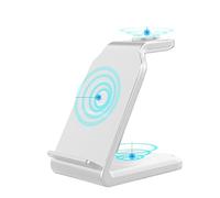 Supporto for caricabatterie wireless 4 in 1 da 100 W for l'orologio del telefono Dock station di ricarica rapida for degli auricolari,Compatibilità universale(With USB Output-01)