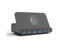 Supporto for caricabatterie wireless multiplo da 160 W PD 65 W USB Tipo C Stazione di ricarica for laptop 15 14 Pro Max,Distribuzione intelligente dell'energia
