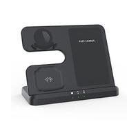 Supporto for caricabatterie wireless, supporto for 30W 3 in 1 for for orologio dock station a ricarica rapida,Compatibilità universale