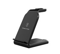 Supporto for caricabatterie wireless, supporto for da 100 W for orologio telefono Dock station di ricarica rapida 3 in 1 for auricolari,Compatibilità universale(Noir)