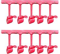 Supporto for cartelli con clip - Confezione da 10(Red)