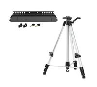 Supporto for cavalletto portatile for schizzi da viaggio pieghevole regolabile 50-150 cm for la pittura all'aperto(Silver With tray)