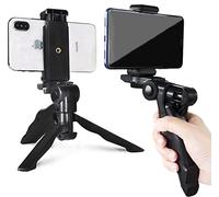 Supporto for cellulare fotografico Mini treppiede Supporto for fotocamera con rotazione orizzontale e verticale | for vlogging, riprese video, YouTube ecc. Compatibile con tutti i telefoni cellulari,
