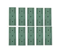 Supporto for Ciabatta Da Appendere Alla Parete Senza Perforazione Per Casa | Organizzatore di cavi autoadesivo con supporto for presa fissa for ufficio(Green,10pcs)