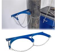 Supporto for cilindro a parete con catena di sicurezza Telaio di fissaggio for cilindro in acciaio(25.6x7.9 in/65x20cm)