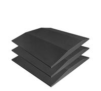 Supporto for cuscino for divano trapezoidale in schiuma ad alta densità | Multicolor 50x50x5 cm 3 pezzi: supporto for riparazione cedimenti del divano(Black 3pcs)