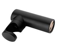 Supporto for doccia a parete for soffione doccia con staffa in ottone Installazione a vite Accessori da bagno(Black)