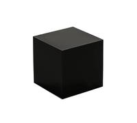 Supporto for fotografia con cilindro acrilico quadrato, trucco, fotografia, bevande, fotografia, tavolo trasparente, espositore for oggetti di scena(Black,24x24x24cm/9.4x9.4x9.4in)