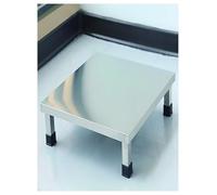 Supporto for frigorifero in acciaio inossidabile, piedistallo for lavanderia, vassoio for lavatrice, base rialzata for vari mobili ed elettrodomestici, senza montaggio(25x25x20cm/9.8x9.8x7.8in)