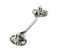 Supporto for gancio da cabina con chiusura a scatto 4 pezzi Per Cancelli | Chiusura a occhiello for porta a mezzaluna Serratura silenziosa for finestra in acciaio inossidabile(6inch)