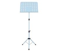 Supporto for leggio portatile in metallo Supporto for spartiti pieghevole for chitarra, violino, sassofono, ukulele per Libri(Blue Music Stand)