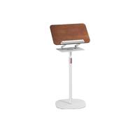 Supporto For Lettura A Doppio Uso, Supporto For Libri Da Pavimento 2 In 1, Base Girevole A 360°,For Laptop, Ricette, Tablet(White,Adjustable 91-159cm)