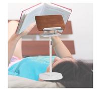 Supporto For Lettura A Doppio Uso,Supporto For Libri Da Pavimento 2 In 1 Regolabile In Altezza,Con Clip For Libri,For Laptop,Tablet(White,Adjustable 91-159cm)