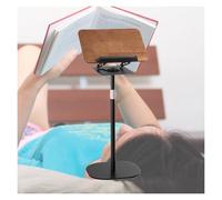 Supporto For Lettura A Doppio Uso,Supporto For Libri Da Pavimento 2 In 1 Regolabile In Altezza,Con Clip For Libri,For Laptop,Tablet(Black,Adjustable 51-119cm)