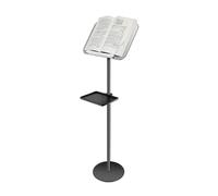 Supporto For Lettura Da Pavimento,supporto For Tablet Regolabile In Altezza Da 90-140cm,Spartiti Indipendente Con Vassoio,for Ufficio Domestico(Black)